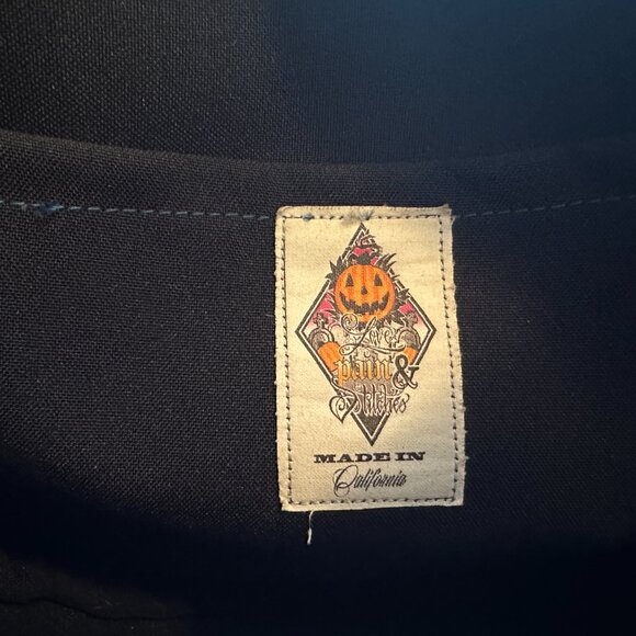 Love Pain and Stitches Handcrafted Pumpkin Purse Red Black - Picture 3 of 5